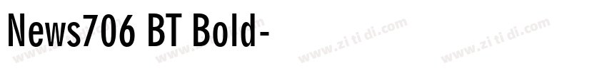 News706 BT Bold字体转换